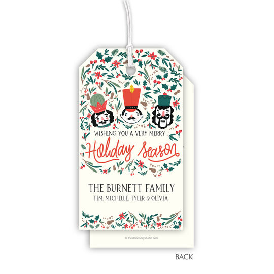 Nutcracker Vertical Hanging Gift Tags